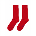 Post-Basic Sarubia Red unisex everyday essential crew socks